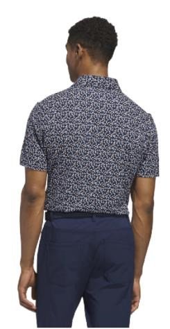Adidas Ultimate+ Print heren polo, navy/wit