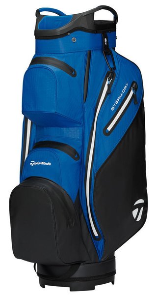 TaylorMade Storm Dry cart bag, zwart/blauw