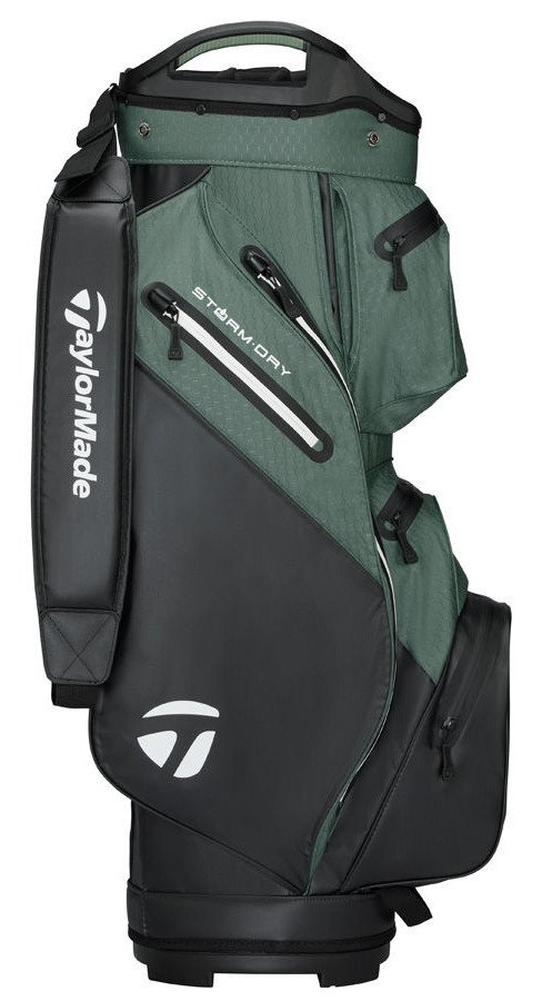 TaylorMade Storm Dry cart bag, zwart/dark sage