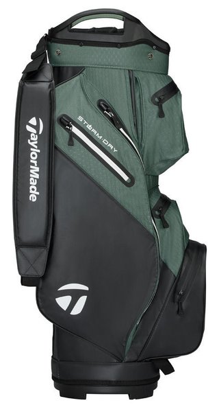 TaylorMade Storm Dry cart bag, zwart/dark sage