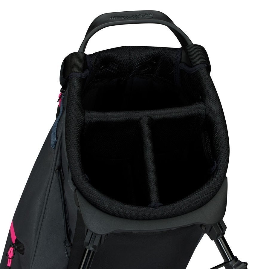 TaylorMade FlexTech Carry stand bag, grijs/neon roze