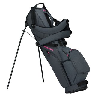 TaylorMade FlexTech Carry stand bag, grijs/neon roze