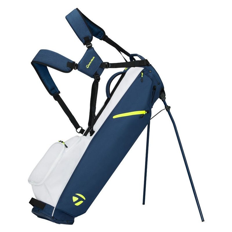 TaylorMade FlexTech Carry stand bag, navy/white/lime