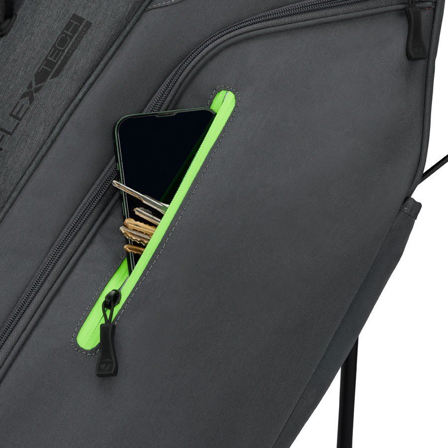 TaylorMade FlexTech Crossover stand bag, grijs/neongroen