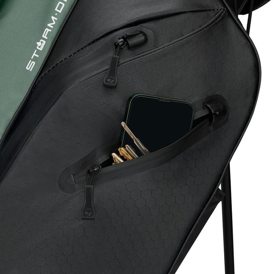 TaylorMade Storm-Dry Waterproof stand bag, zwart dark sage