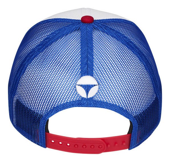 TaylorMade Radar Legacy Trucker heren cap, rood/wit/blauw