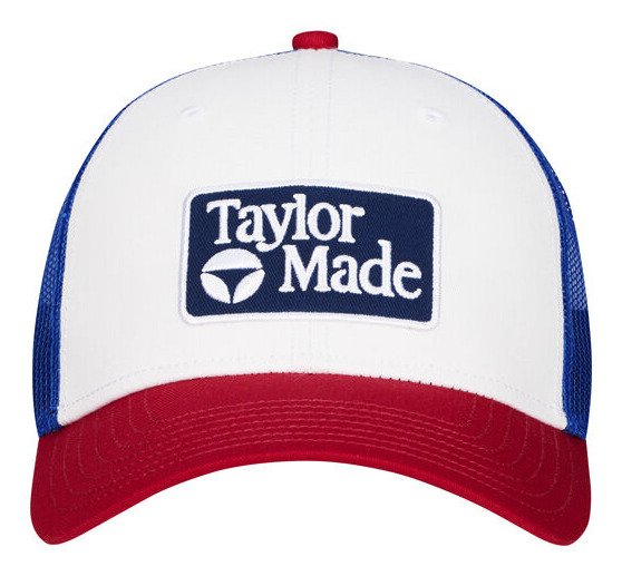 TaylorMade Radar Legacy Trucker heren cap, rood/wit/blauw