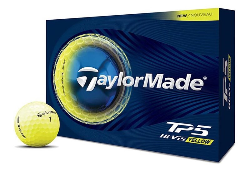 TaylorMade TP5 golfballen 2026, geel