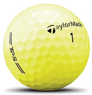TaylorMade TP5 golfballen 2026, geel