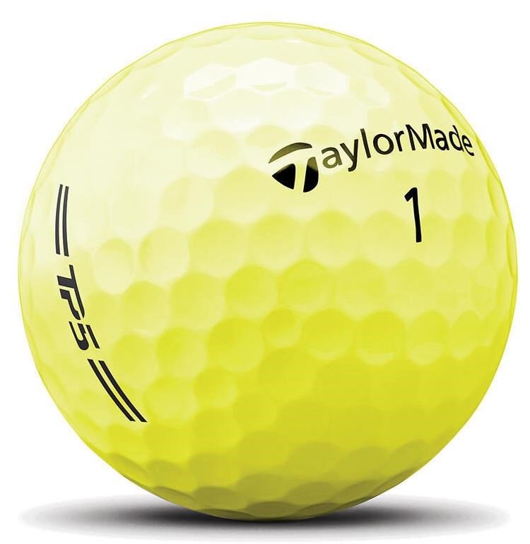 TaylorMade TP5 golfballen 2026, geel