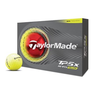 TaylorMade TP5x golfballen 2026 (12 ballen), geel