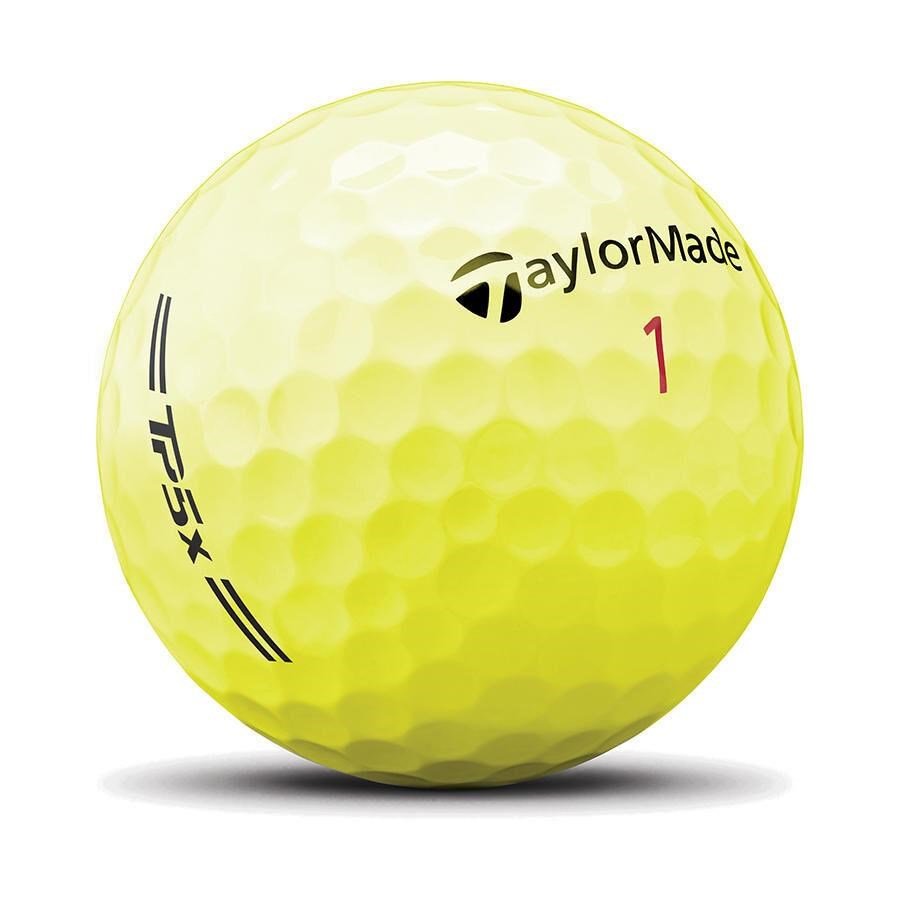 TaylorMade TP5x golfballen 2026 (12 ballen), geel