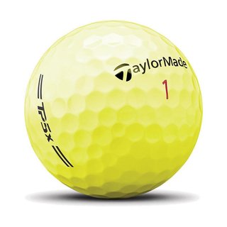 TaylorMade TP5x golfballen 2026 (12 ballen), geel