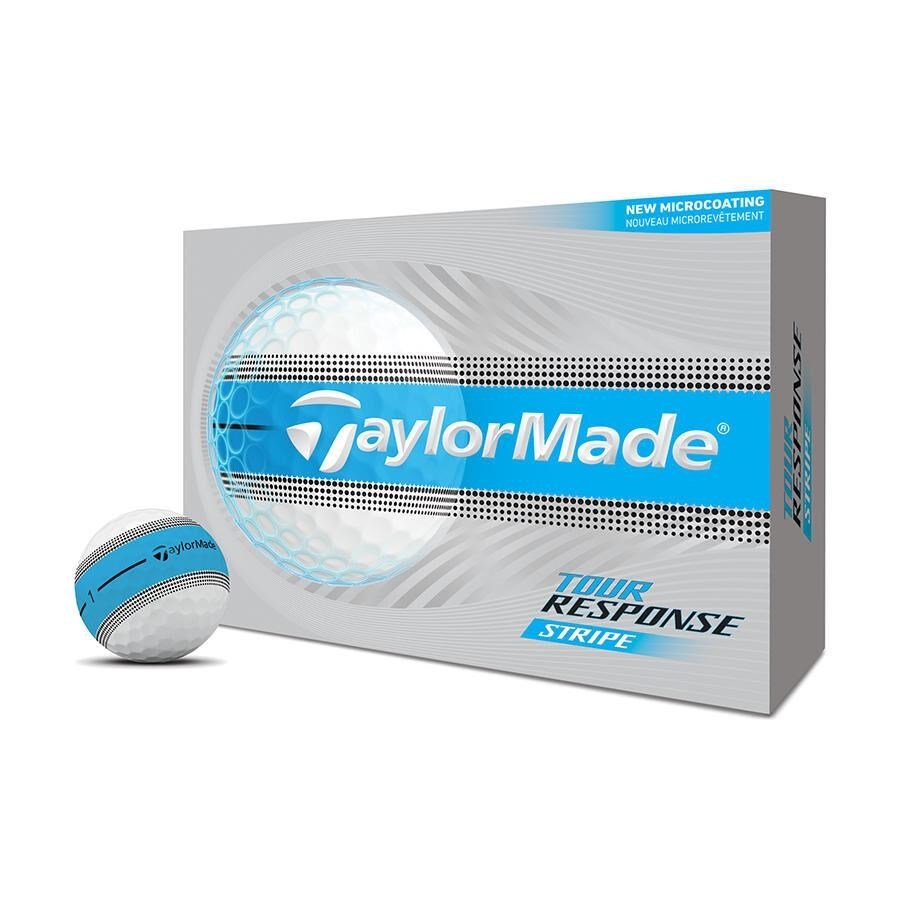 TaylorMade Tour Response Stripe golfballen, blauw