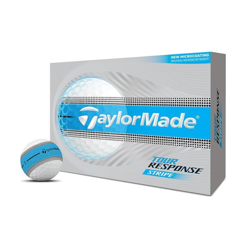TaylorMade Tour Response Stripe golfballen, blauw