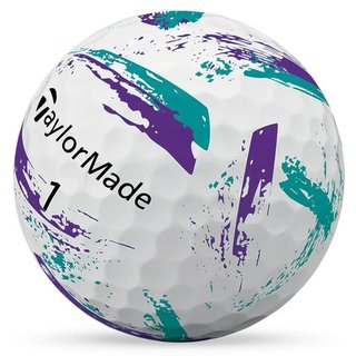 TaylorMade SpeedSoft Ink golfballen, paars/teal