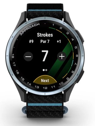 Garmin Approach J1 junior GPS horloge, zwart/azuurblauw aluminium