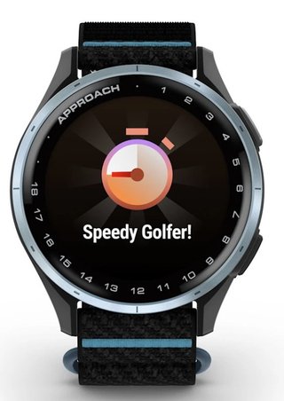 Garmin Approach J1 junior GPS horloge, zwart/azuurblauw aluminium