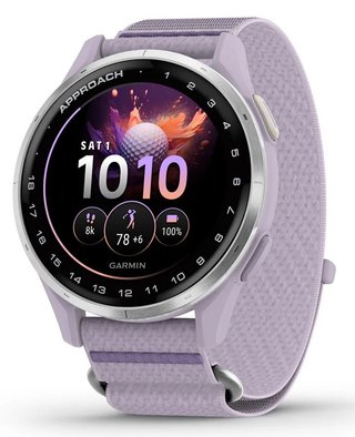 Garmin Approach J1 junior GPS horloge, lila/zilver aluminium