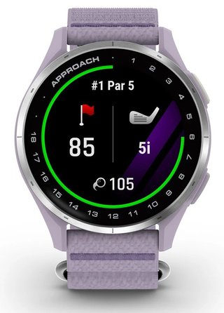Garmin Approach J1 junior GPS horloge, lila/zilver aluminium