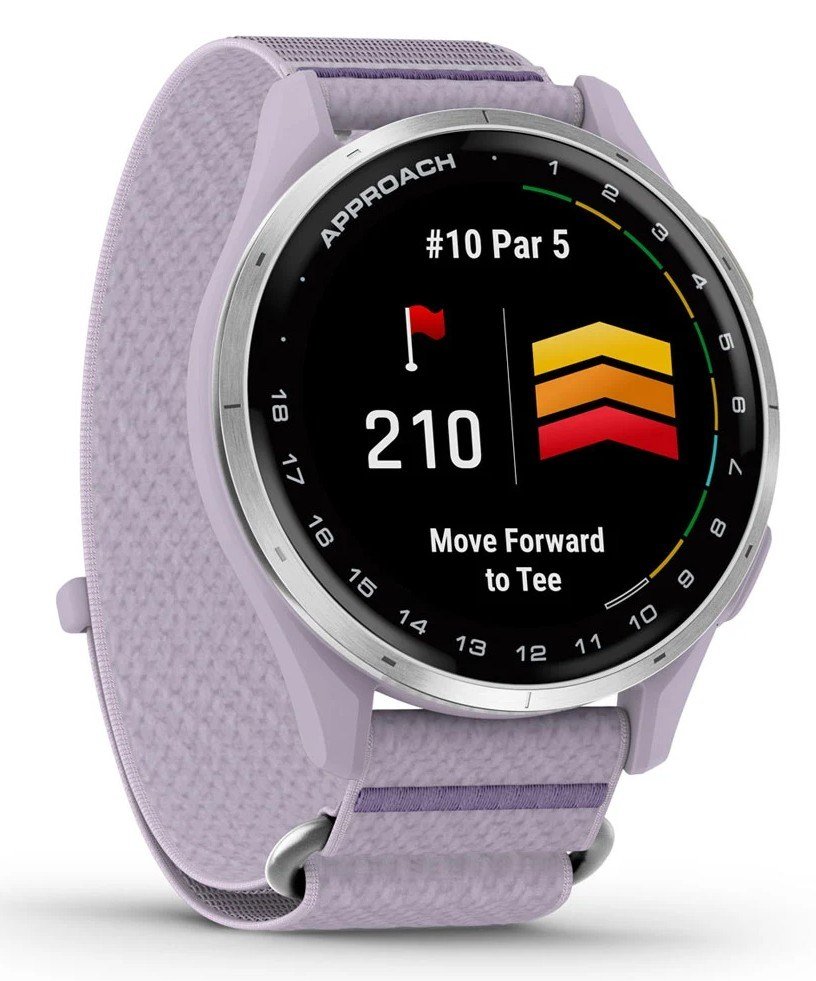 Garmin Approach J1 junior GPS horloge, lila/zilver aluminium