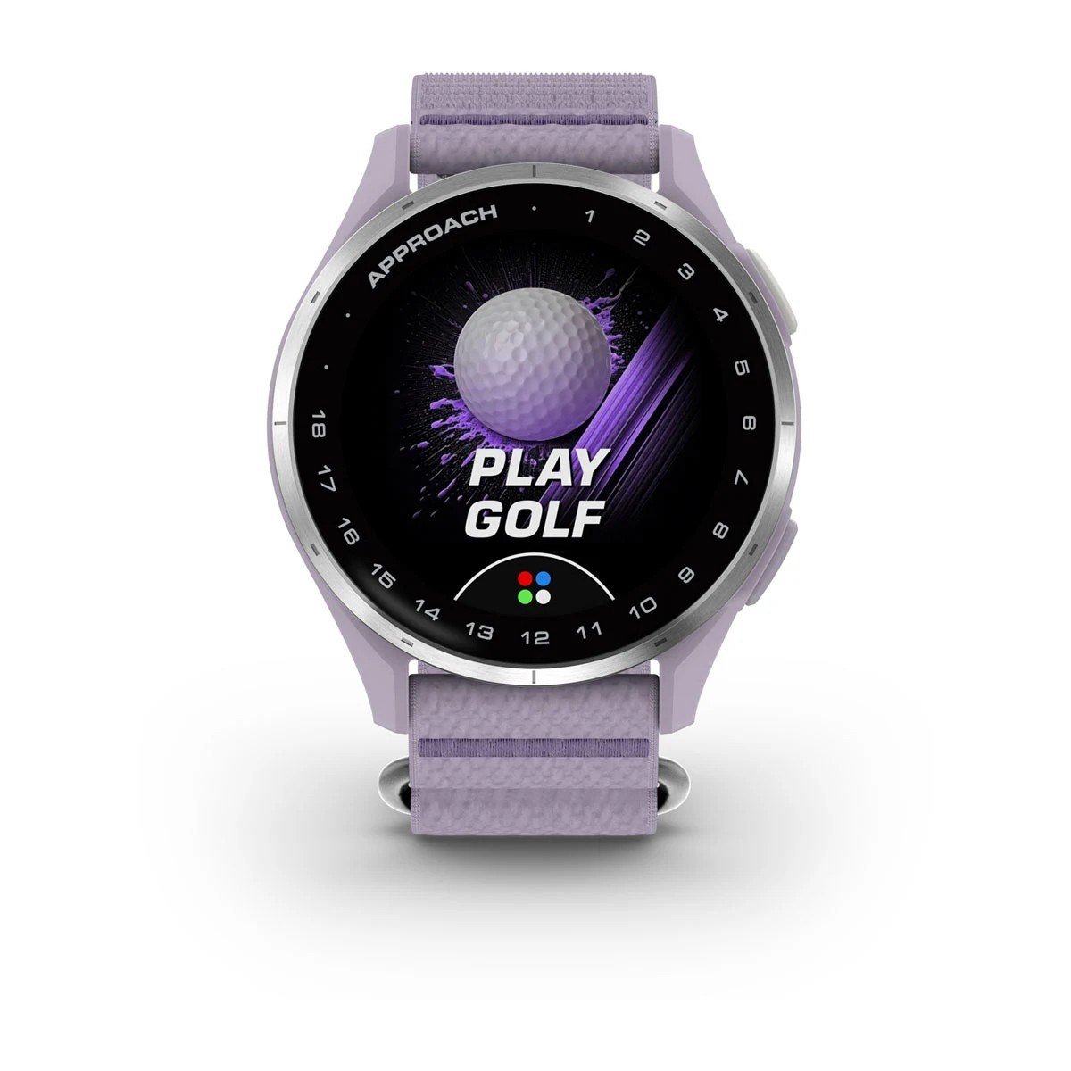 Garmin Approach J1 junior GPS horloge, lila/zilver aluminium