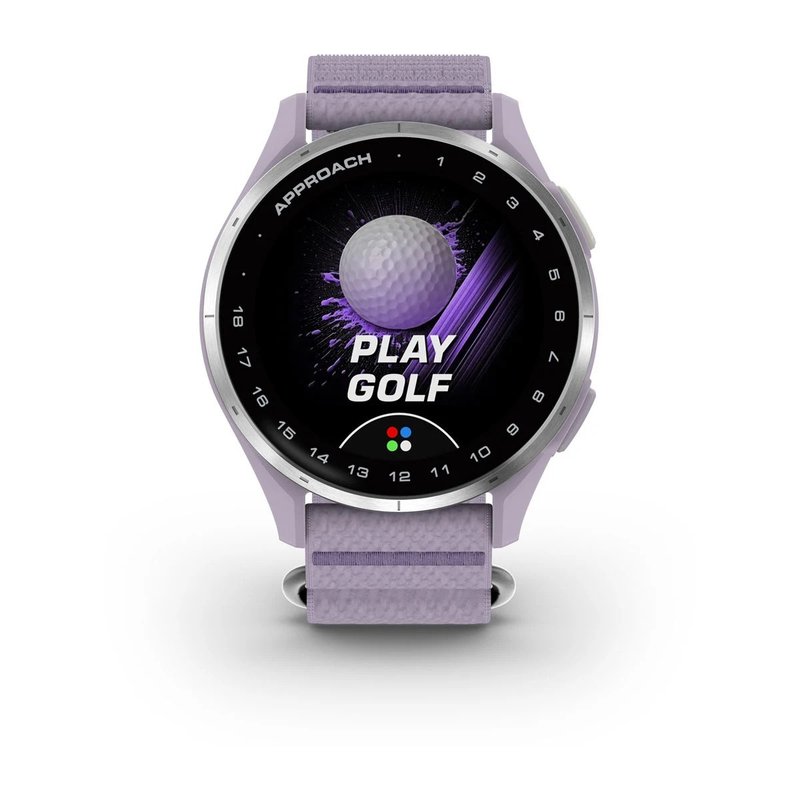 Garmin Approach J1 junior GPS horloge, lila/zilver aluminium