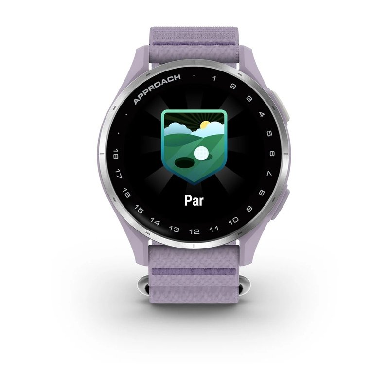 Garmin Approach J1 junior GPS horloge, lila/zilver aluminium