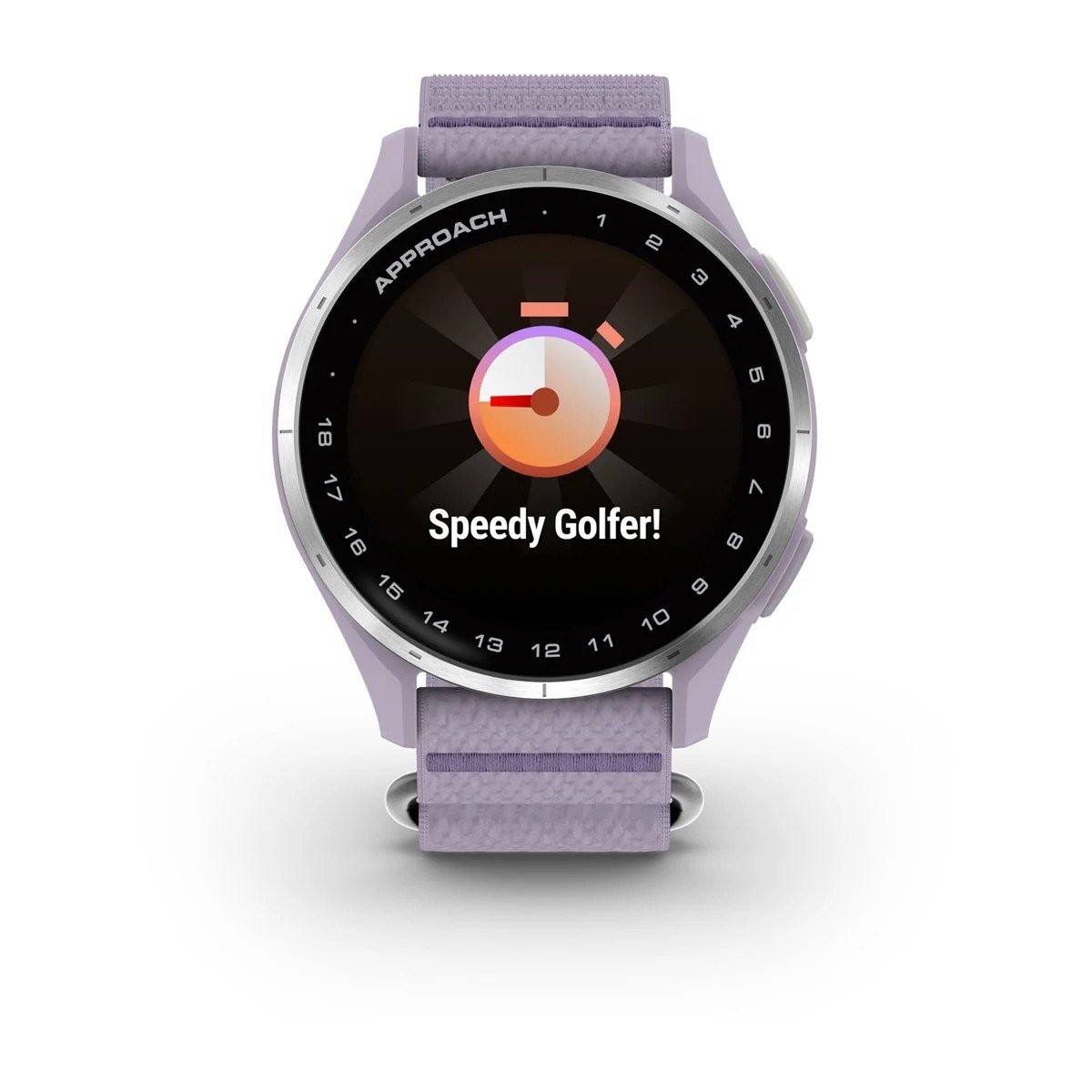 Garmin Approach J1 junior GPS horloge, lila/zilver aluminium