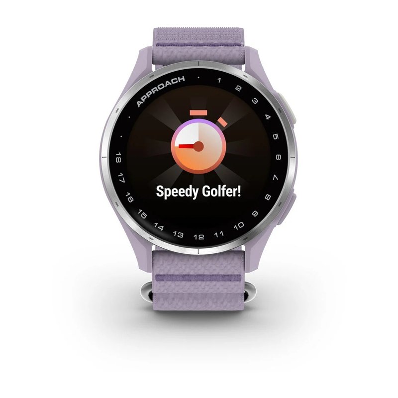 Garmin Approach J1 junior GPS horloge, lila/zilver aluminium