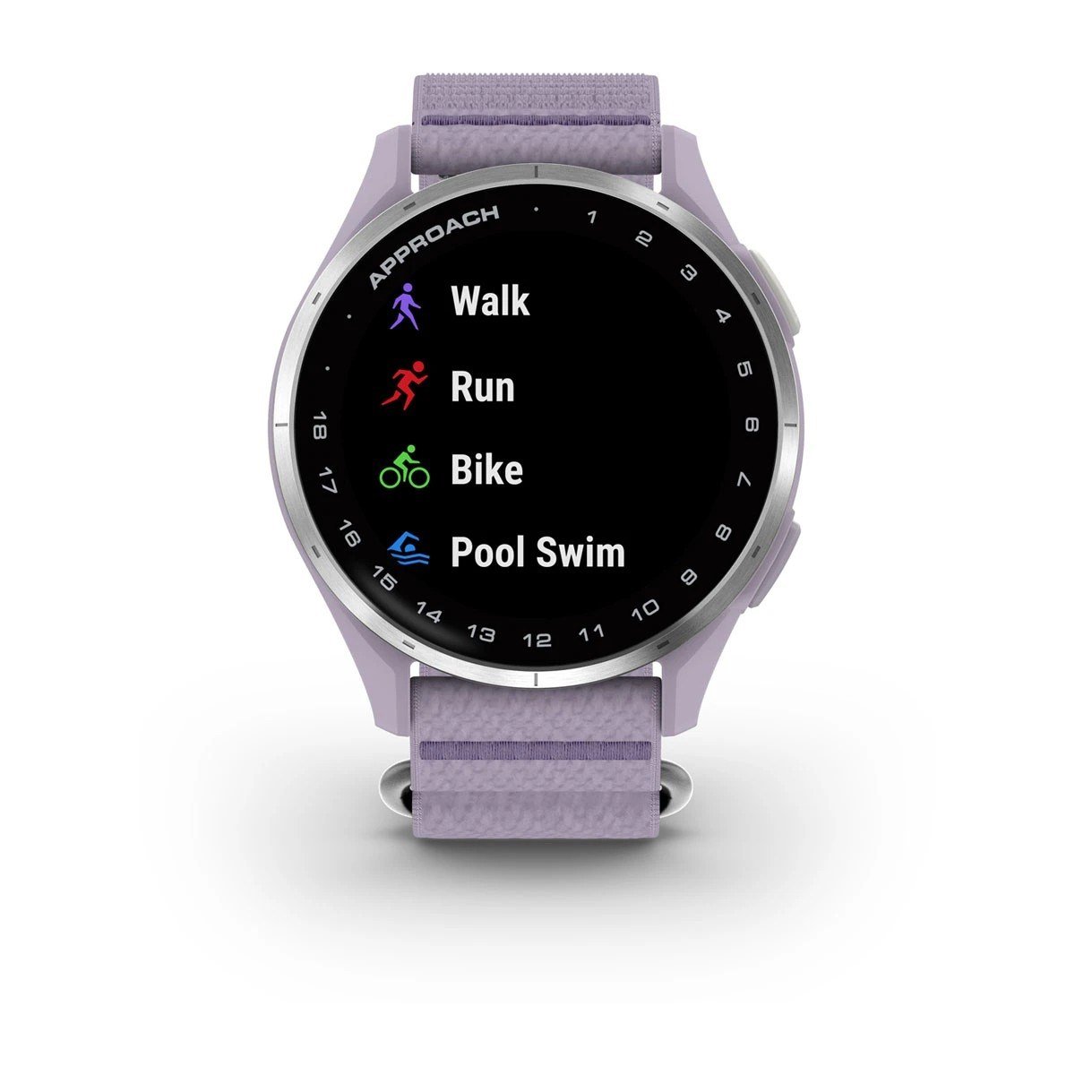 Garmin Approach J1 junior GPS horloge, lila/zilver aluminium