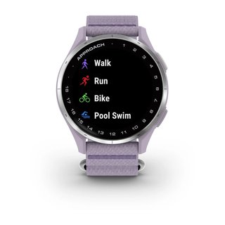 Garmin Approach J1 junior GPS horloge, lila/zilver aluminium