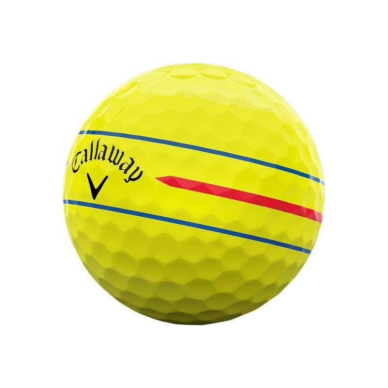 Callaway Chrome Soft 26 360 Triple Track golfballen, geel