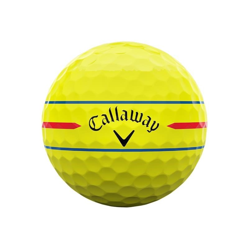 Callaway Chrome Soft 26 360 Triple Track golfballen, geel