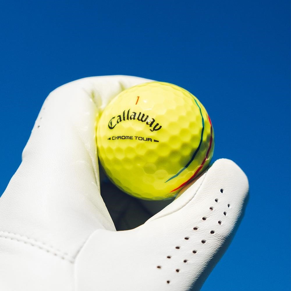 Callaway Chrome Tour Triple Track golfballen, geel