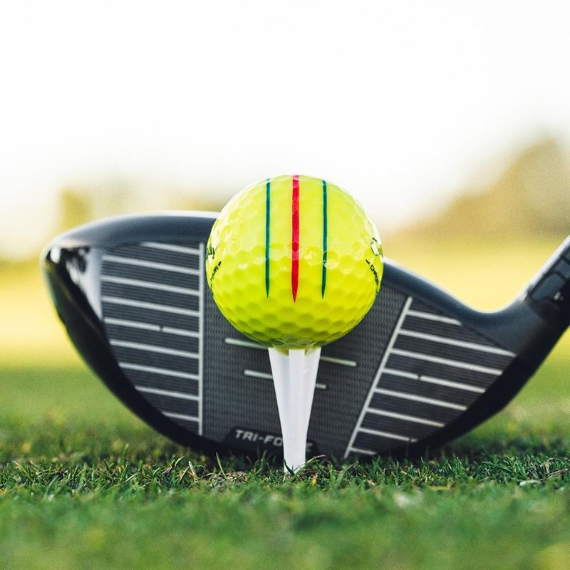 Callaway Chrome Tour Triple Track golfballen, geel