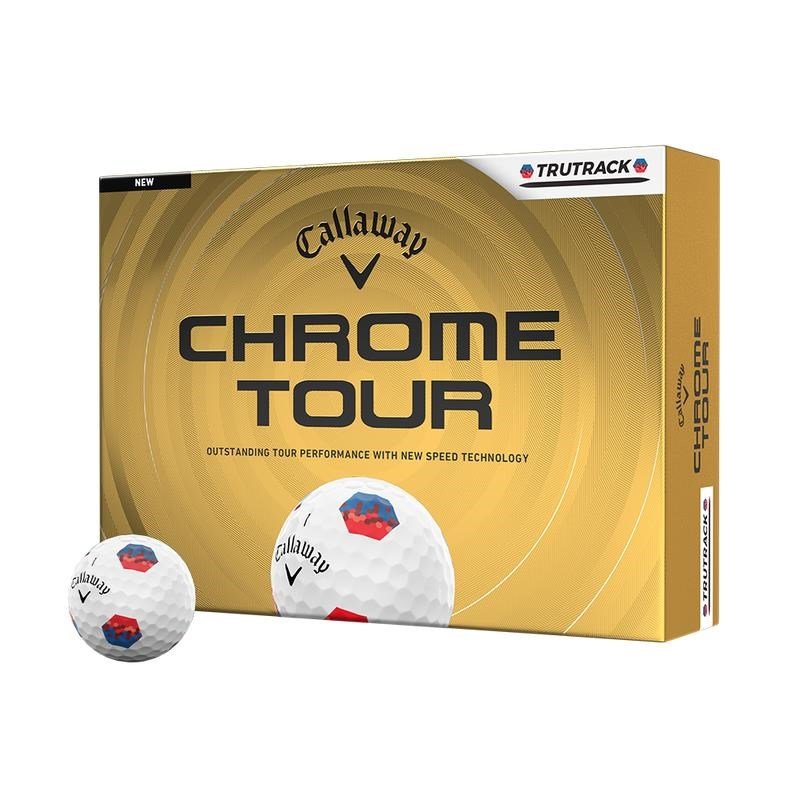 Callaway Chrome Tour TruTrack Blue/Red golfballen