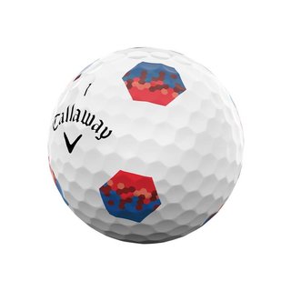 Callaway Chrome Tour TruTrack Blue/Red golfballen