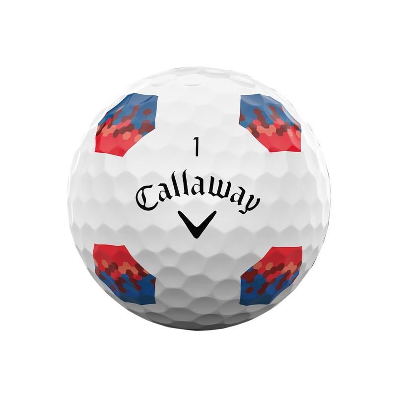 Callaway Chrome Tour TruTrack Blue/Red golfballen