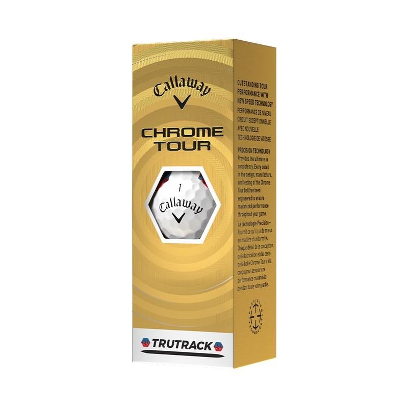 Callaway Chrome Tour TruTrack Blue/Red golfballen