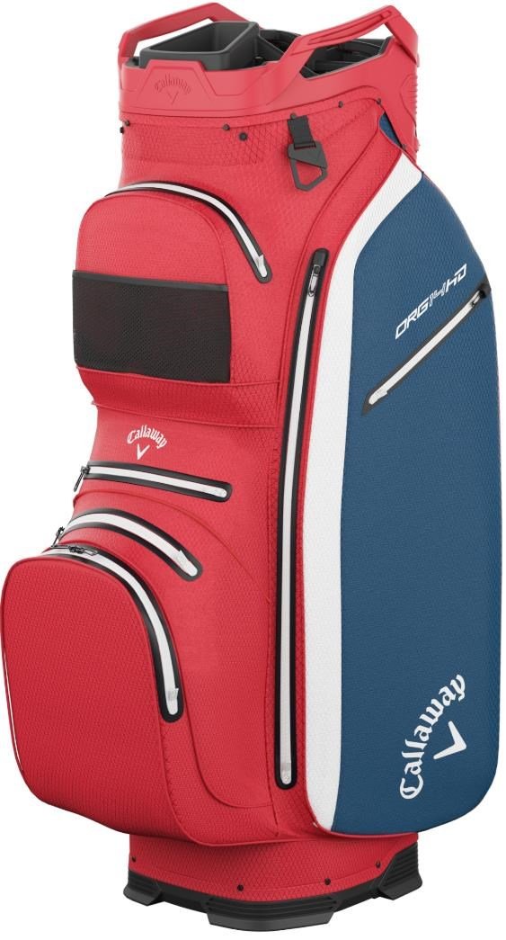 Callaway ORG 14 HD cart bag, rood/wit/navy