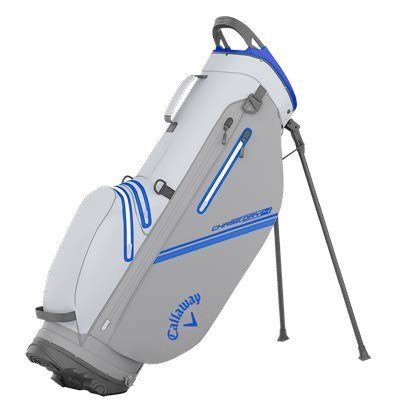 Callaway Chase Dry stand bag, wit/zilver/royal