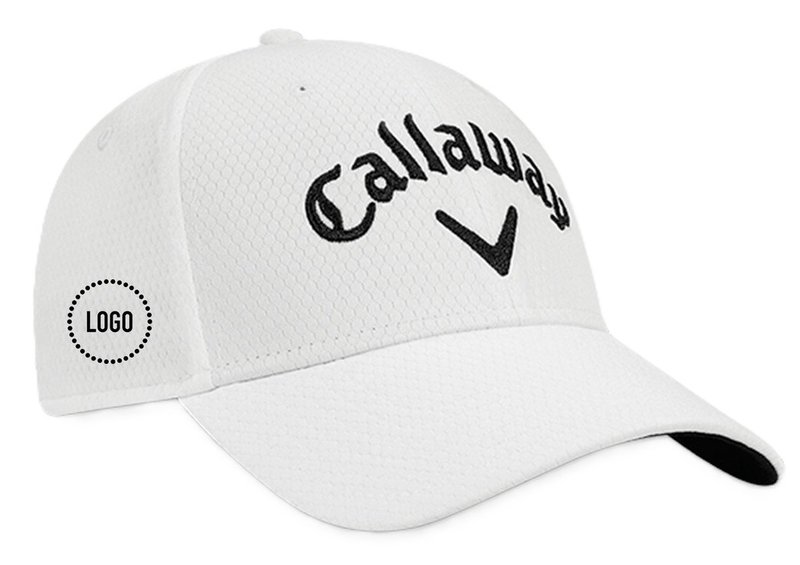 Callaway Performance Side Crest Structured logo pet, wit