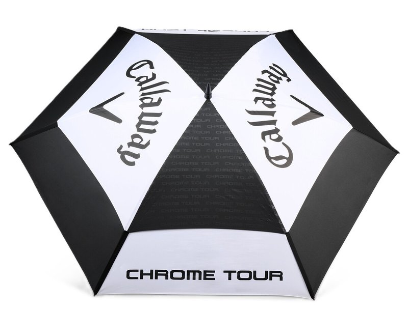 Callaway Tour Authentic Double Canopy 68" paraplu, zwart/wit