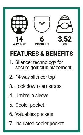 Ogio All Elements Silencer cart bag, zwart