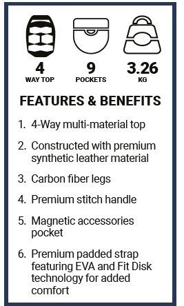Ogio Shadow stand bag, wit