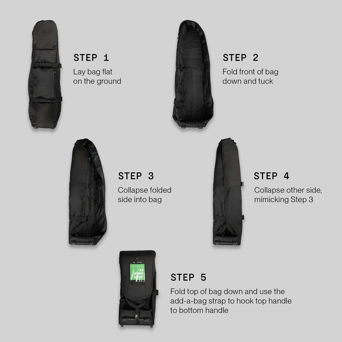 Ogio Pace travel bag, zwart