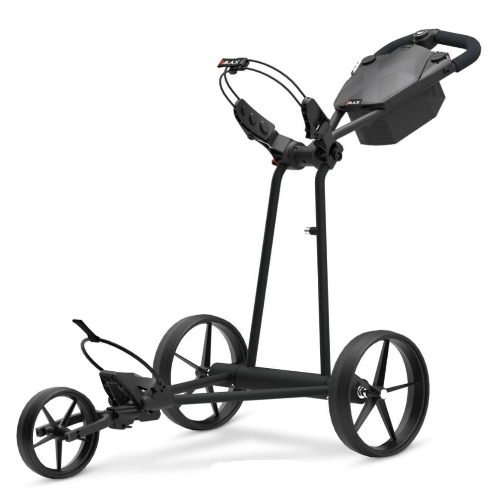 Big Max e-TI 3 elektrische golftrolley, phantom zwart (incl. accu en oplader)