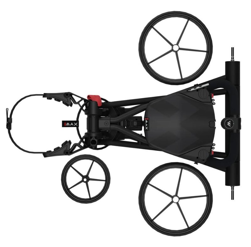 Big Max e-TI 3 elektrische golftrolley, phantom zwart (incl. accu en oplader)
