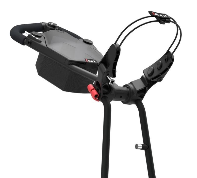 Big Max e-TI 3 elektrische golftrolley, phantom zwart (incl. accu en oplader)